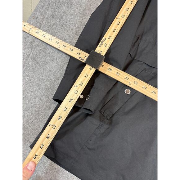 Vince Camuto Rain Jacket Mens Large Black Waterproof Full Zip Hoodie Outdoor - Picture 5 of 7